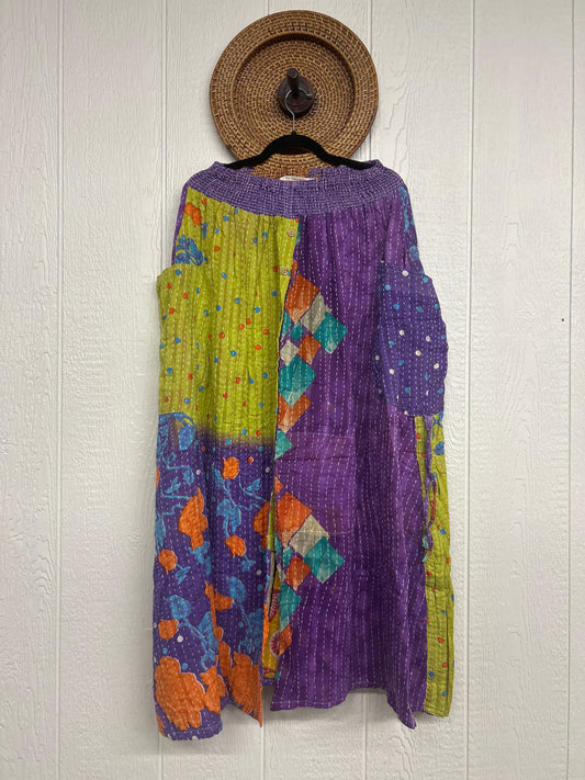 Pareo Kantha Butterfly Cargo Skirt 0426 218