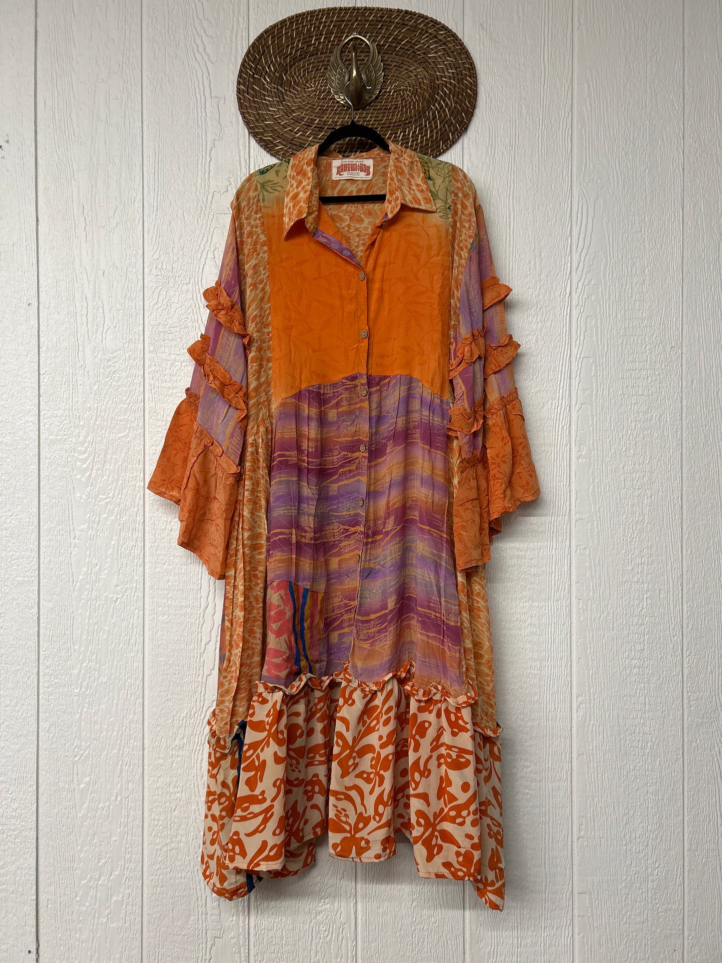 Crepe Sari Rhiannon Duster Dress 0226 078