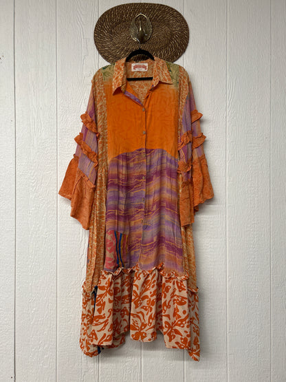 Crepe Sari Rhiannon Duster Dress 0226 078