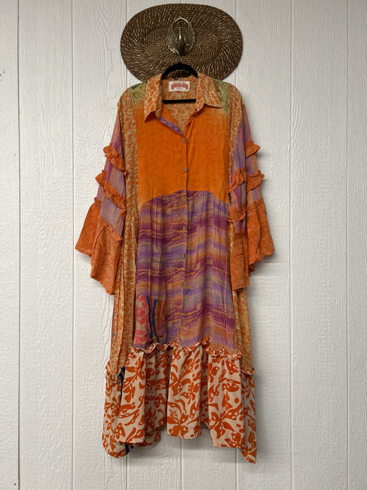 Crepe Sari Rhiannon Duster Dress 0226 078