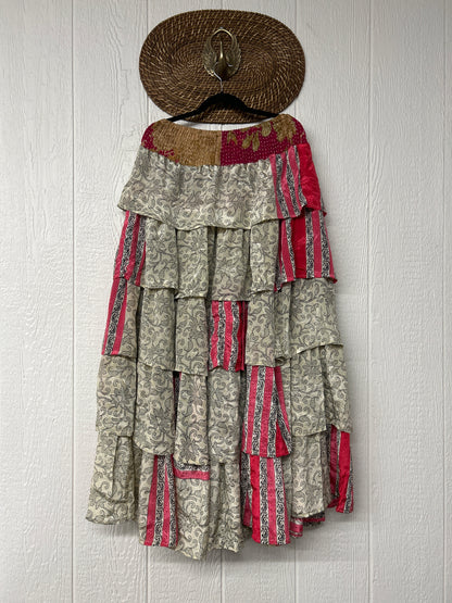 Rasgulla Sari Venus Ruffle Maxi 1125 028