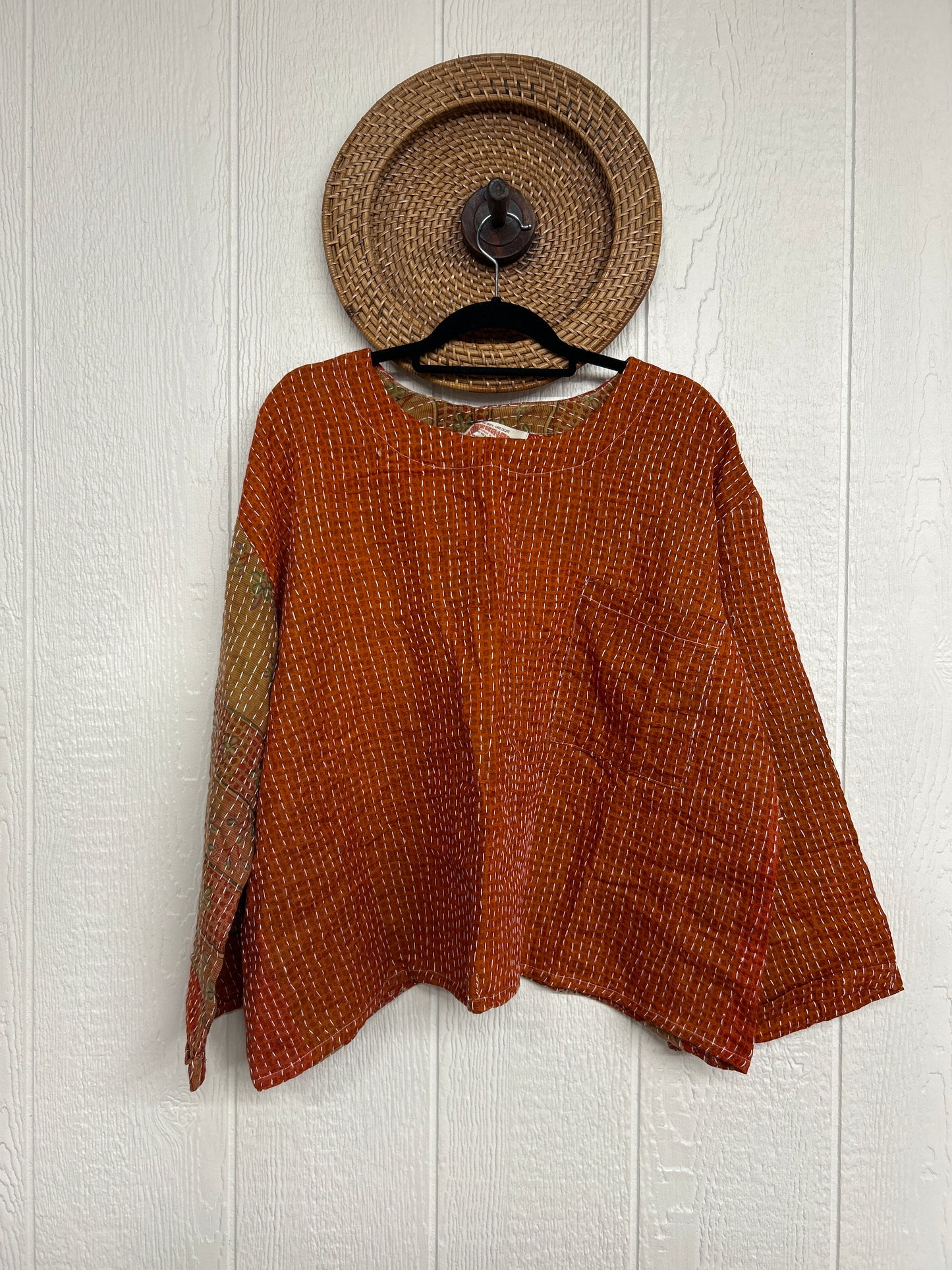 Pareo Kantha Wanderer Pocket Crop Top 0226 023