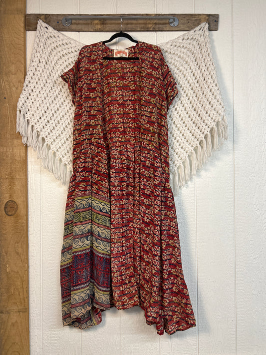 Crepe Sari Summer Evermore Kimono 0726 149