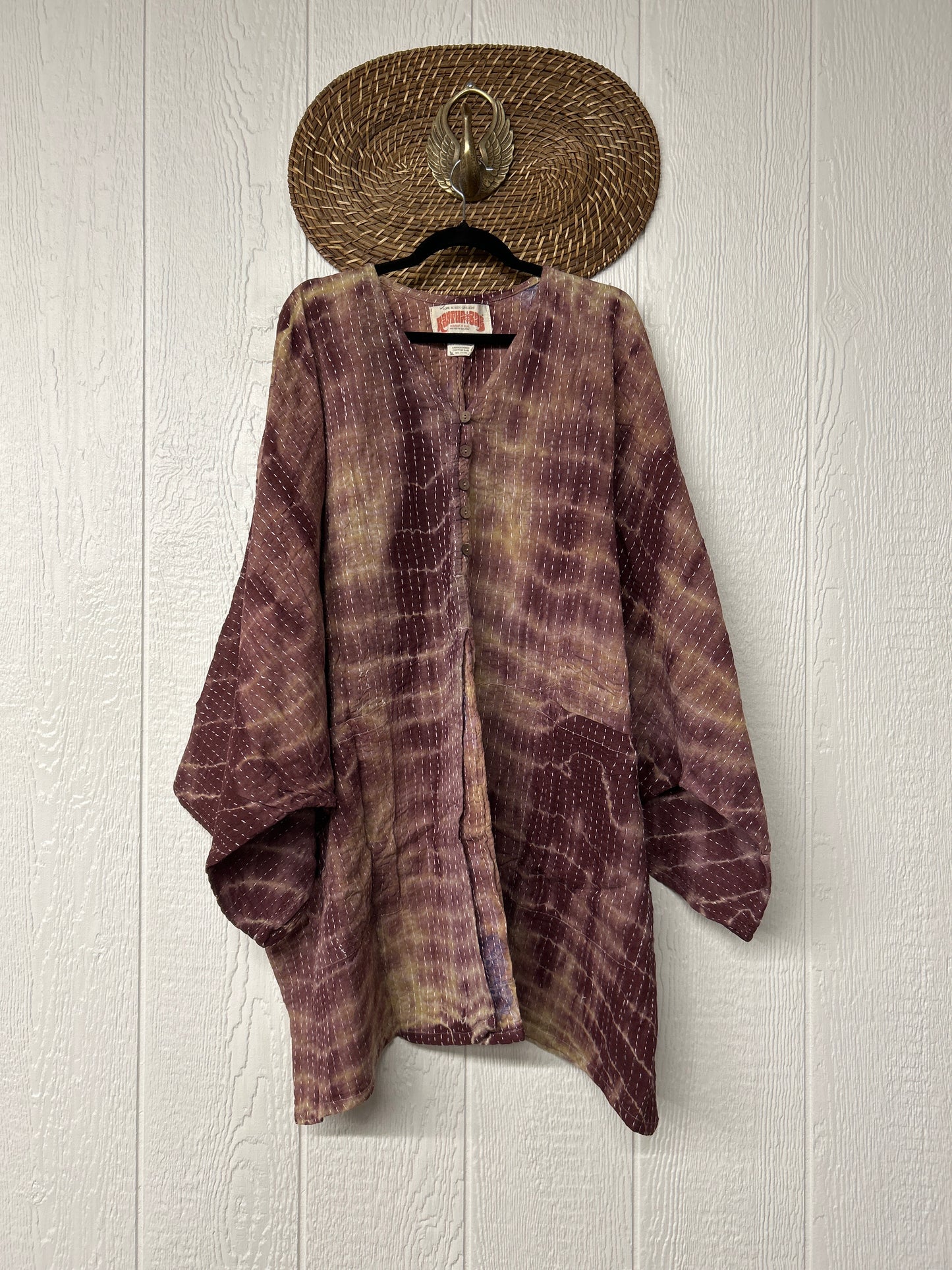 Pareo Kantha Gaia Split Tunic 0526 023