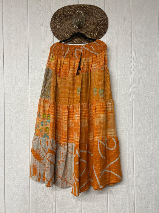 Pareo Kantha Lotus Maxi Skirt 0826 205