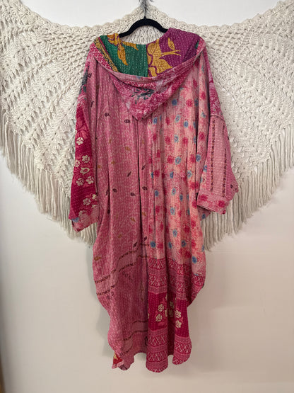 Pareo Kantha Poetic Hoodie Maxi L0626 001