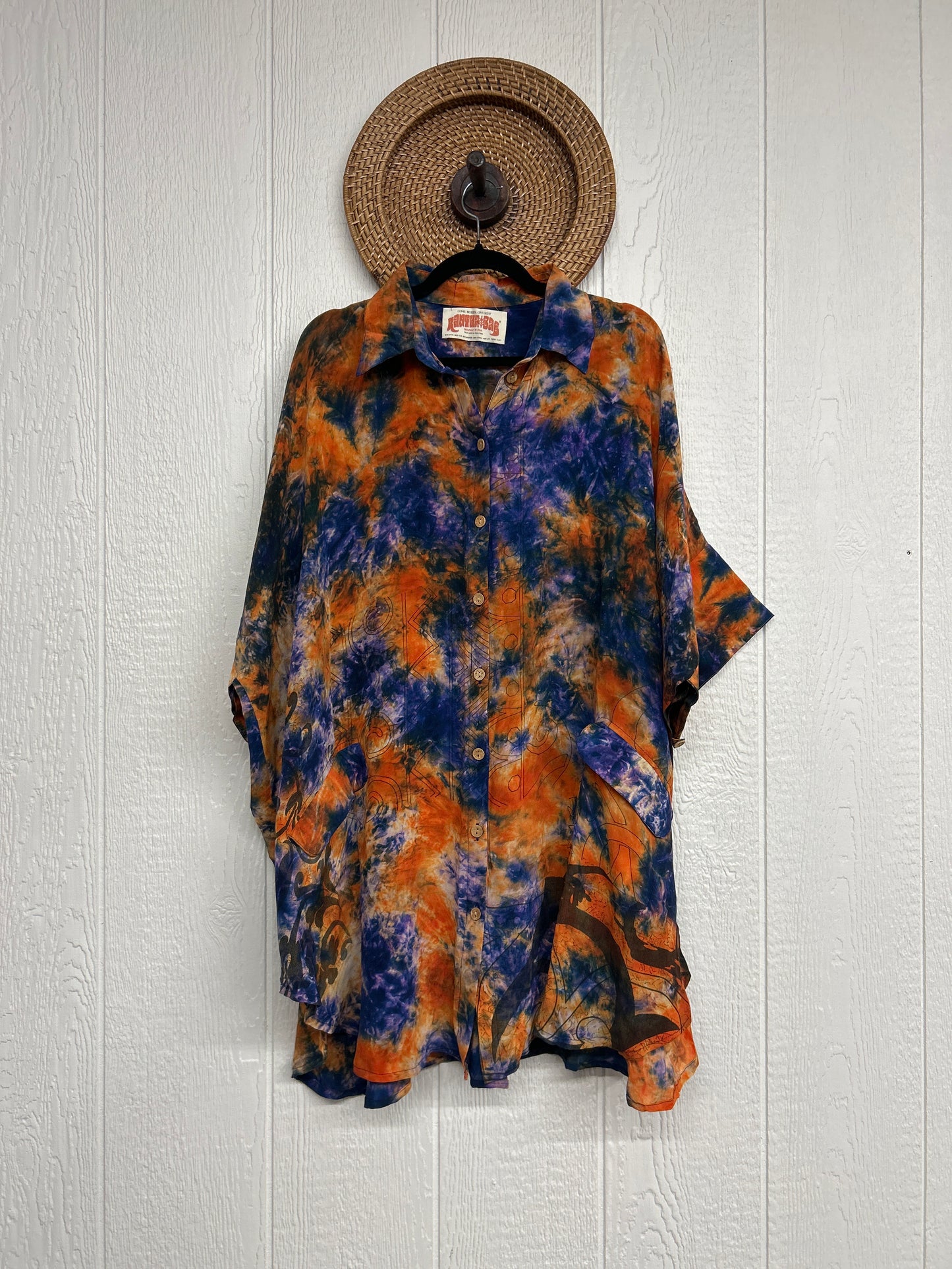 Crepe Sari Free To Be Button Down 0626 256