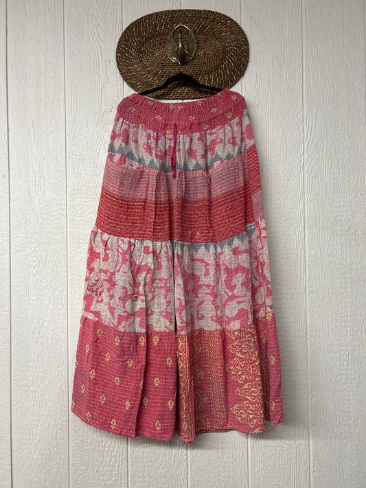 Pareo Kantha Lotus Maxi Skirt 0826 134
