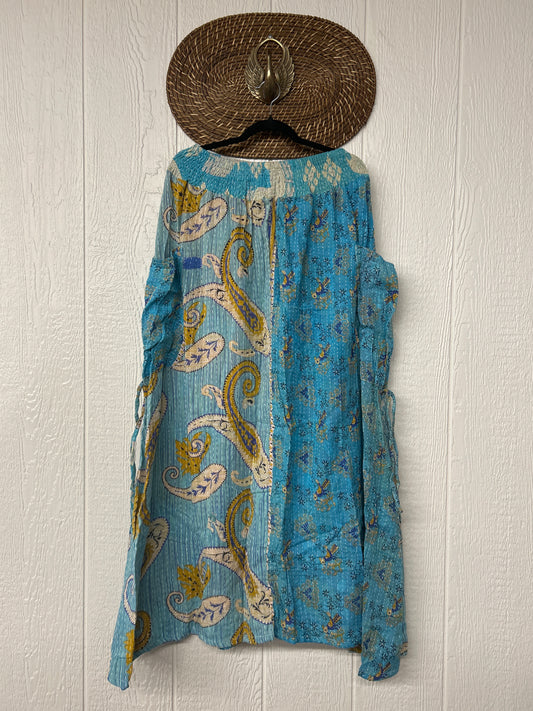 Pareo Kantha Butterfly Cargo Skirt 0426 017