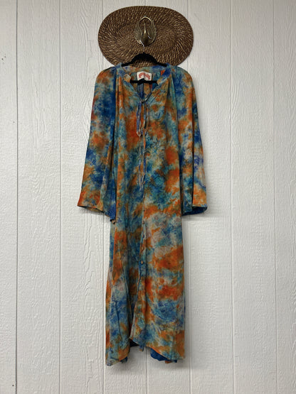 Crepe Sari Woodstock Duster Dress 0226 090