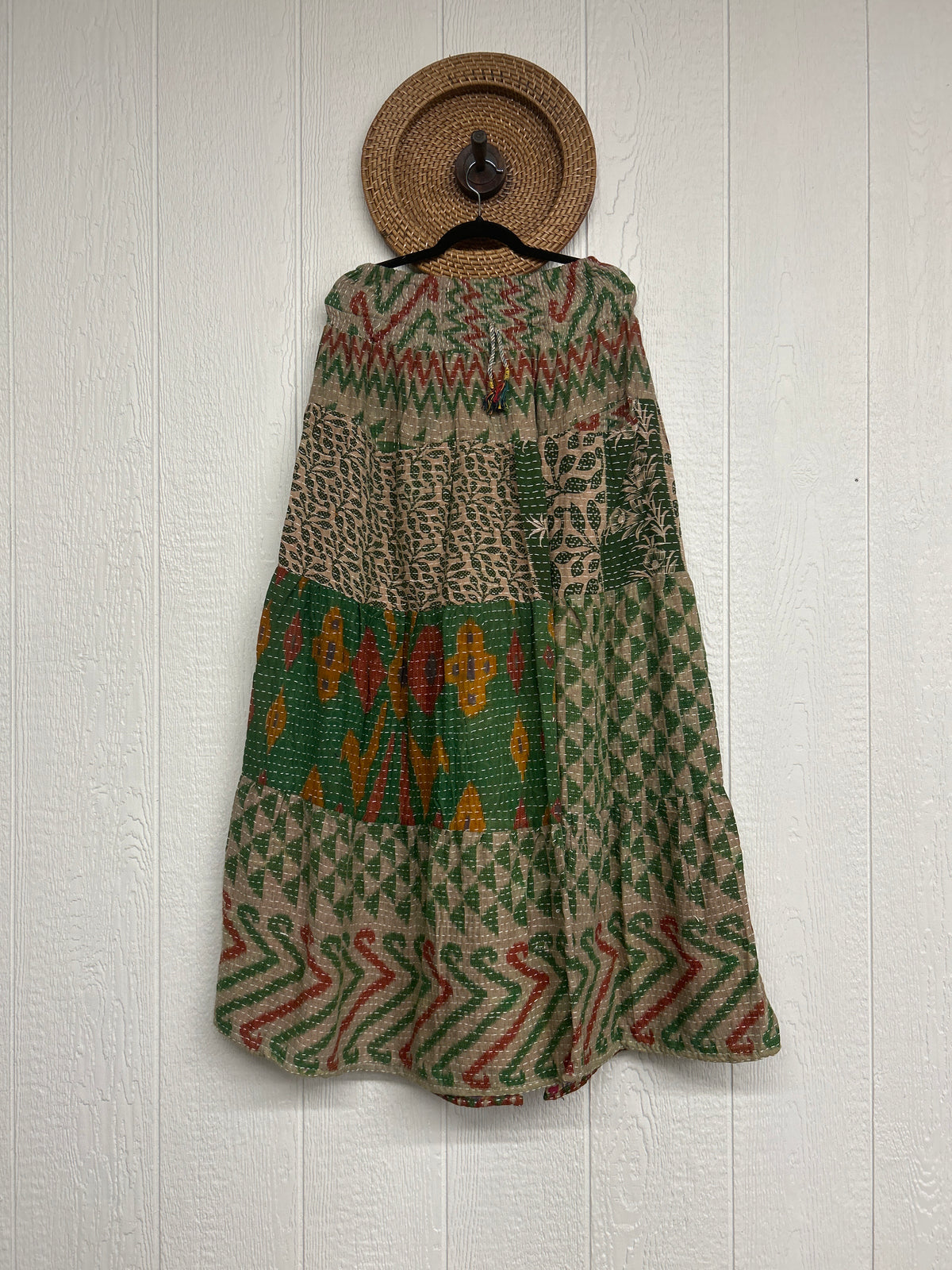 Pareo Kantha Lotus Maxi Skirt 0826 279