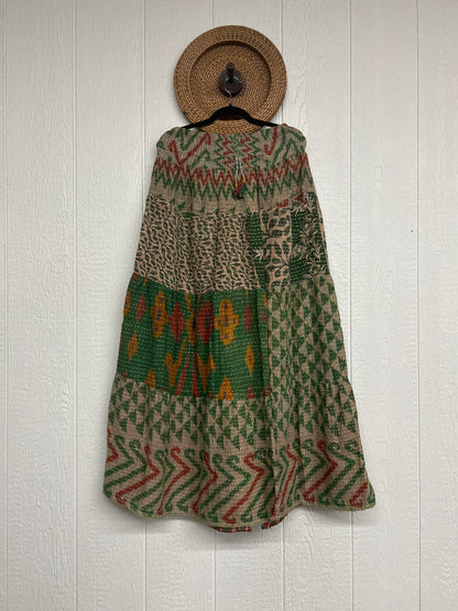 Pareo Kantha Lotus Maxi Skirt 0826 279