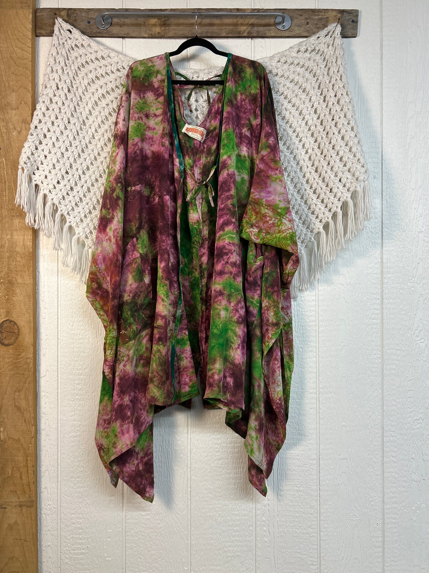Crepe Sari Orchid Kimono 0626 172