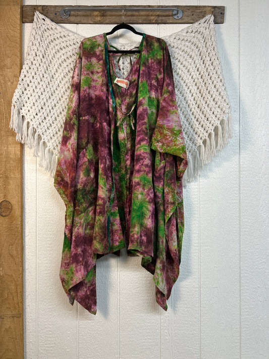 Crepe Sari Orchid Kimono 0626 172