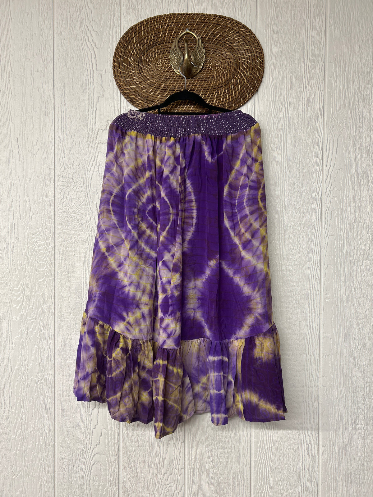 Crepe Sari Dahlia Skirt 1026 049