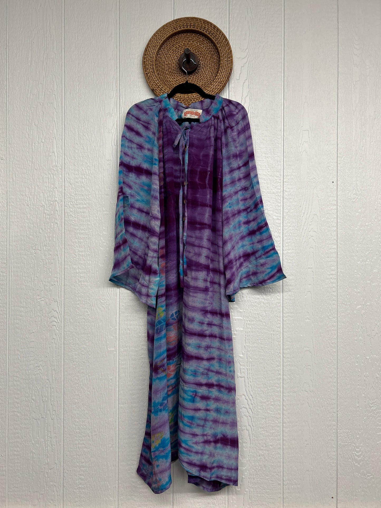 Crepe Sari Woodstock Duster Dress 0226 159