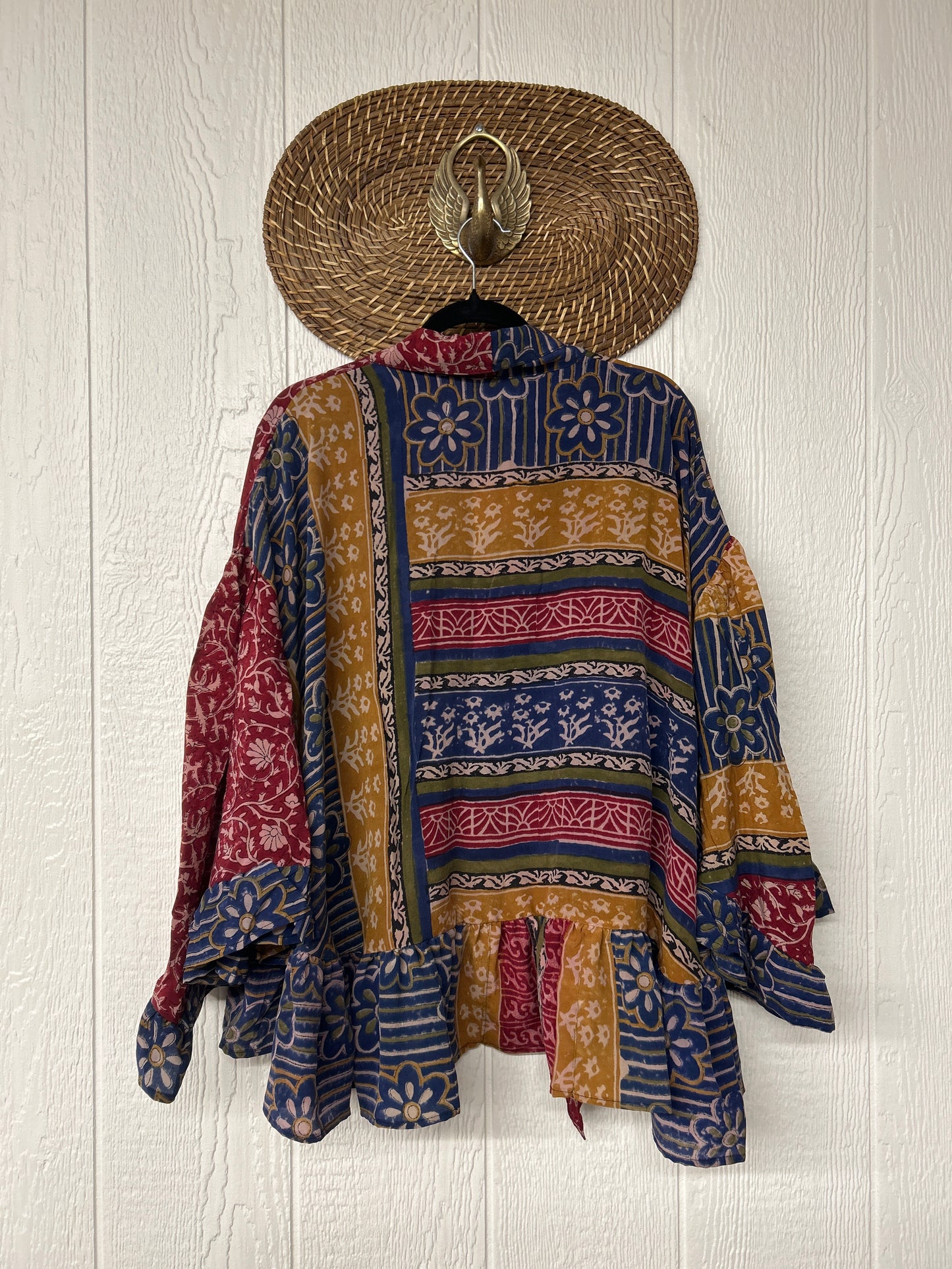 Crepe Sari Wild Rose Top 1225 215