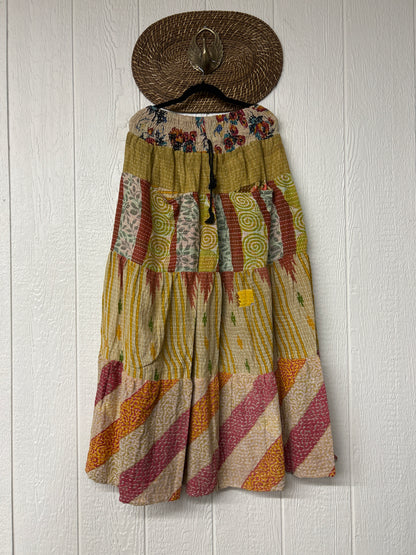 Pareo Kantha Lotus Maxi Skirt 0826 214