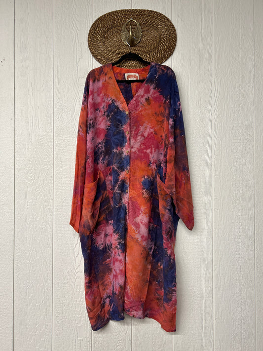 Crepe Sari Gaia Duster Dress 0426 214