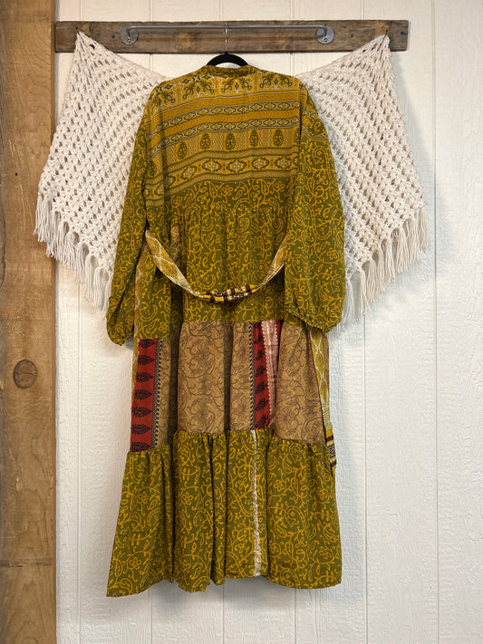 Rasgulla Sari Luminous Maxi Dress 0226 261