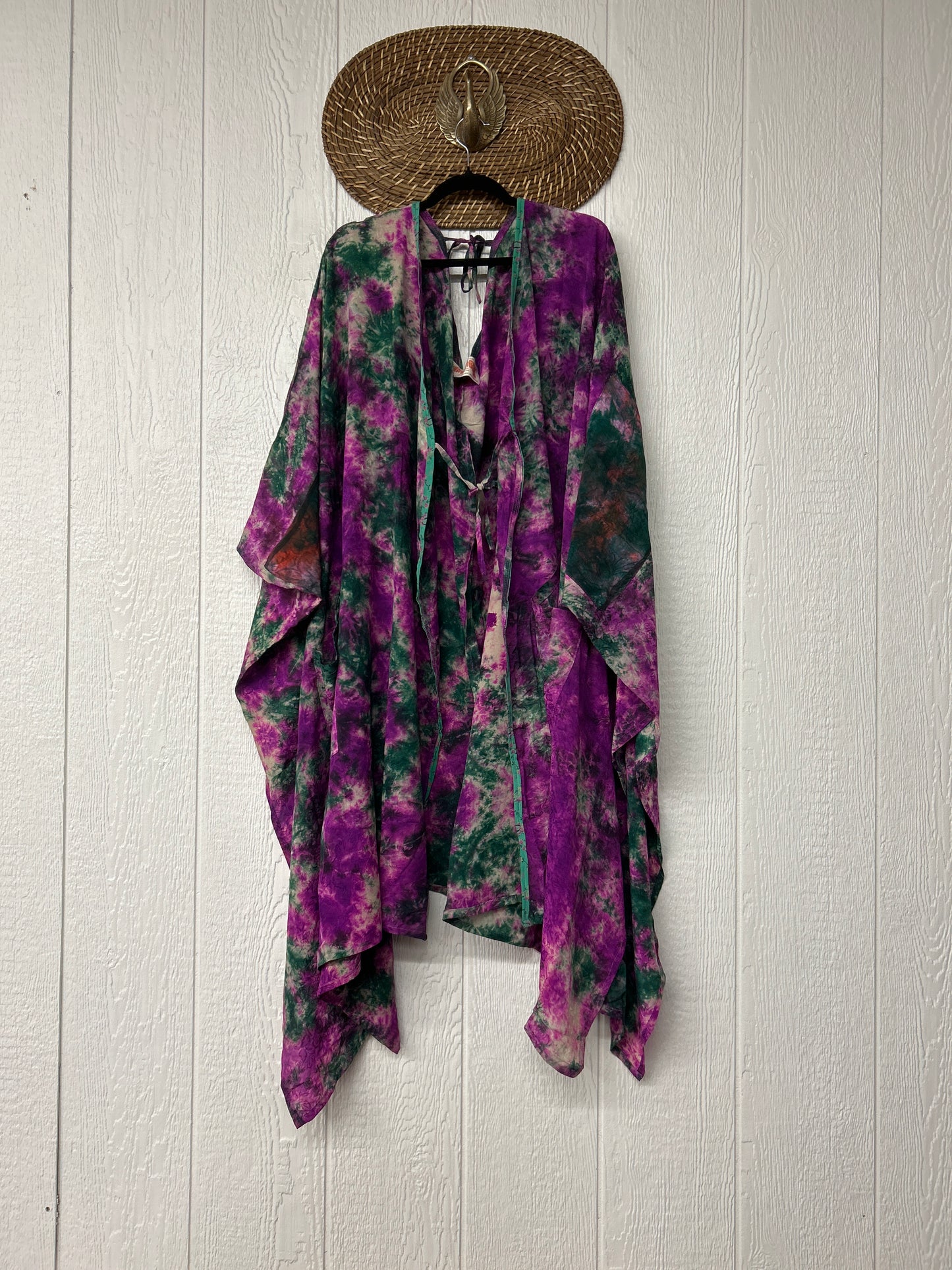 Crepe Sari Orchid Kimono 0626 060