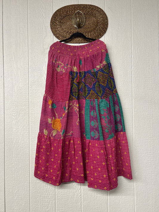Pareo Kantha Lotus Maxi Skirt 0826 165