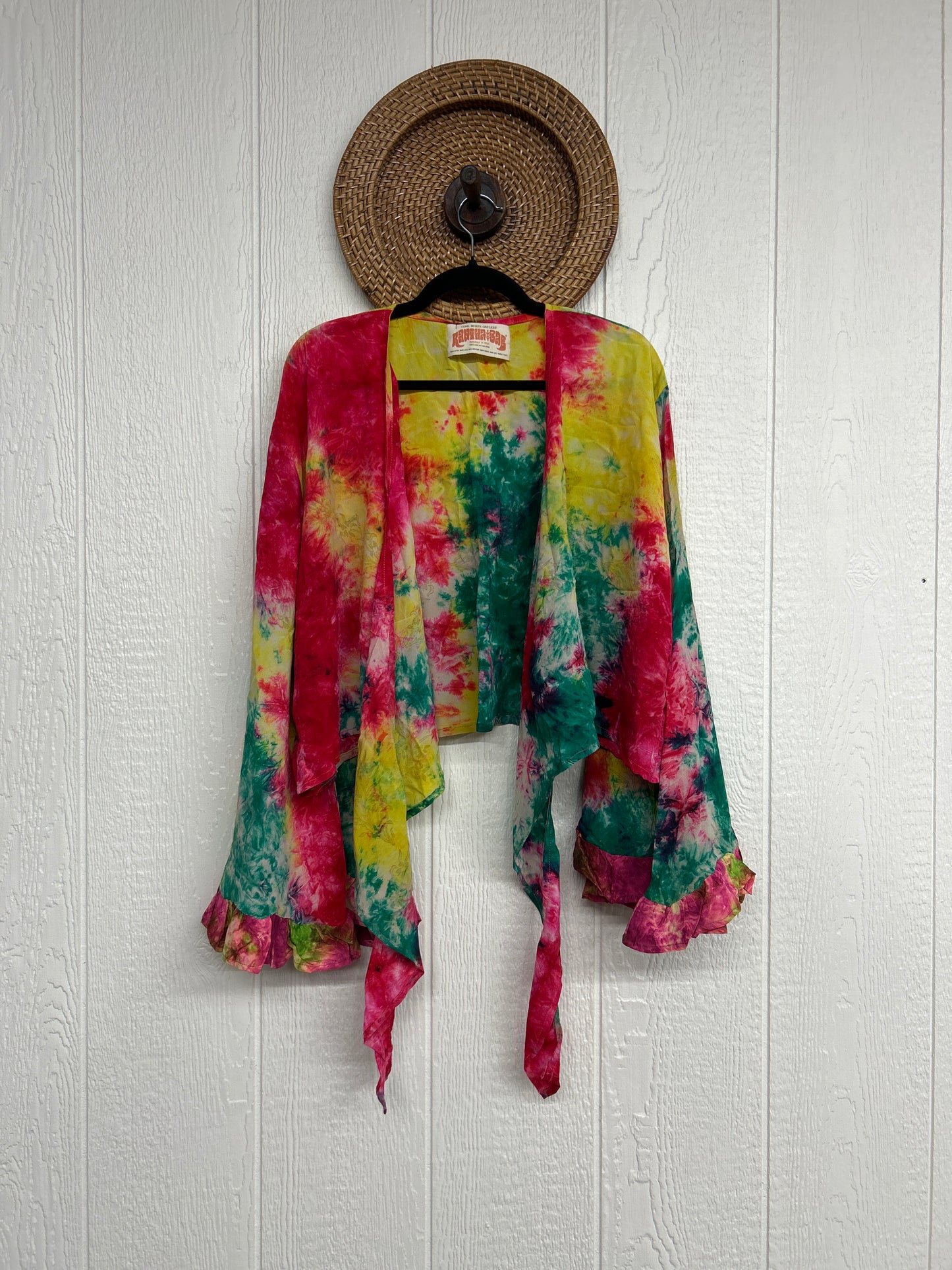 Crepe Sari Zeppelin Crop Shrug 0426 176