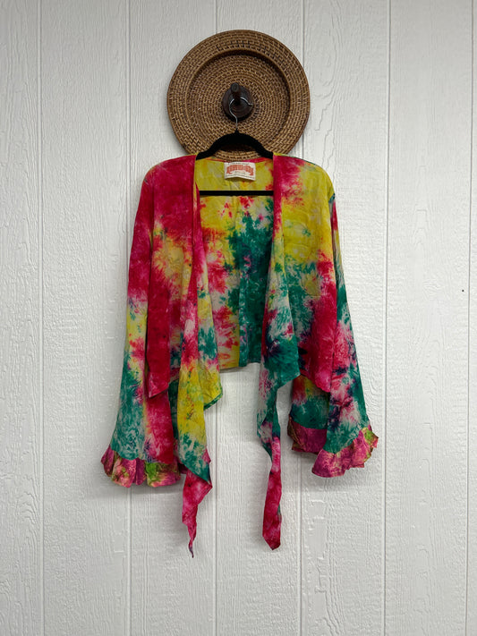 Crepe Sari Zeppelin Crop Shrug 0426 176