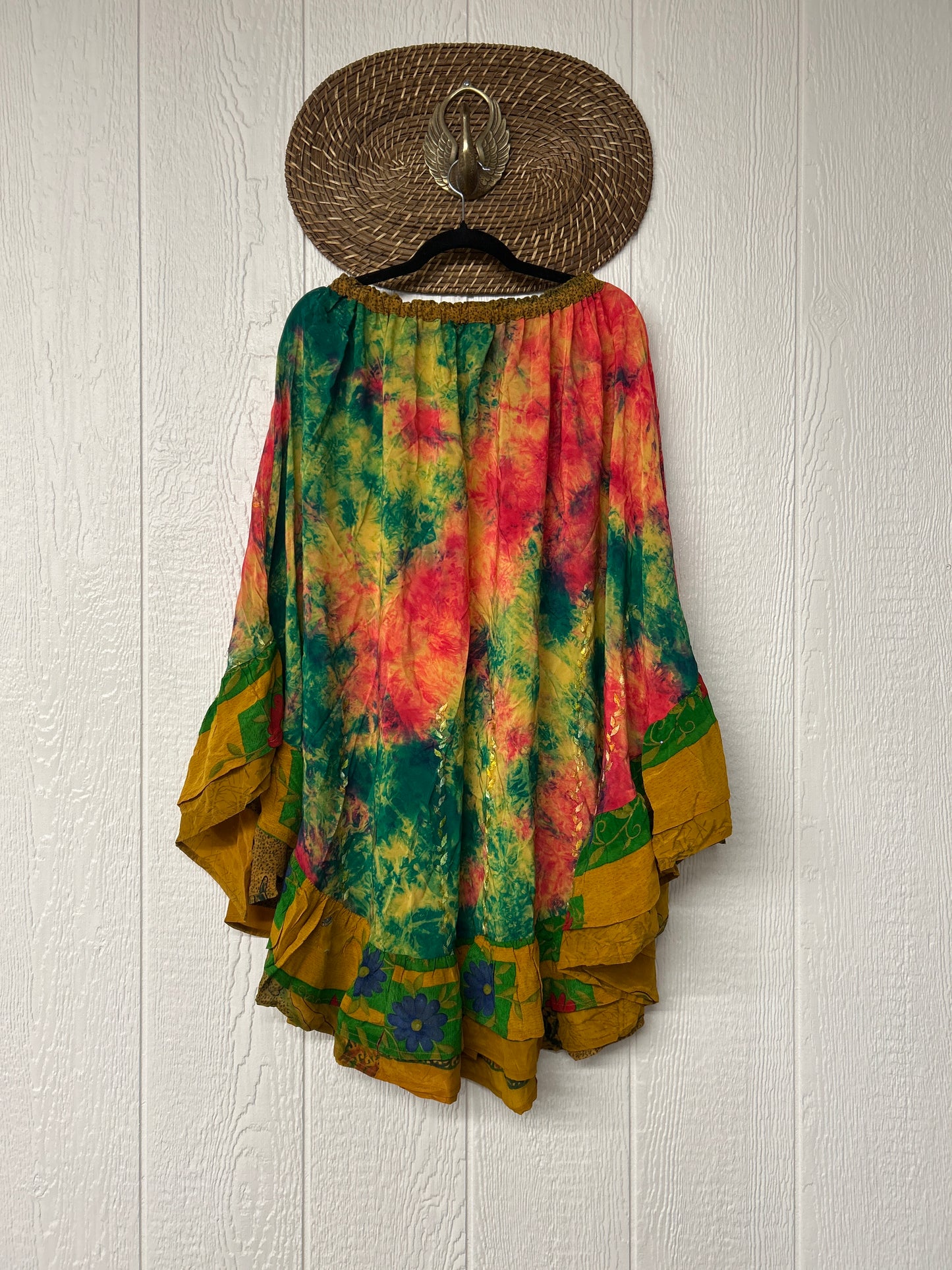 Crepe Wild Rose Skirt 1025 233