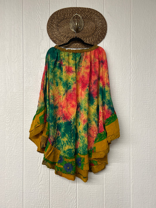 Crepe Wild Rose Skirt 1025 233