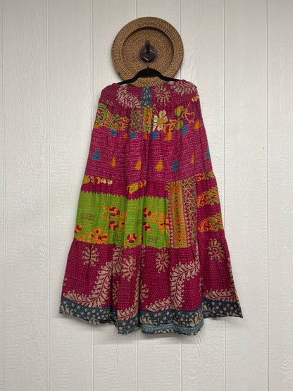 Pareo Kantha Lotus Maxi Skirt 0826 035