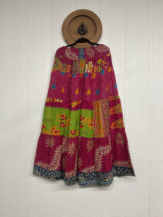 Pareo Kantha Lotus Maxi Skirt 0826 035