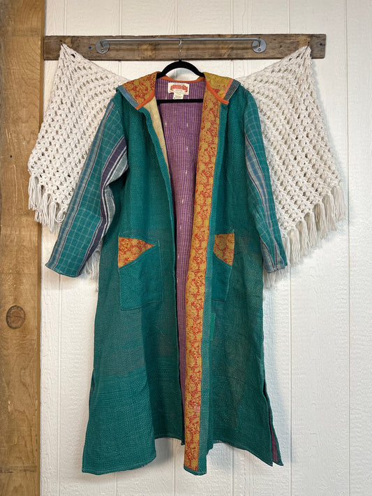 Fine Kantha Rising Sun Coat 1125 263