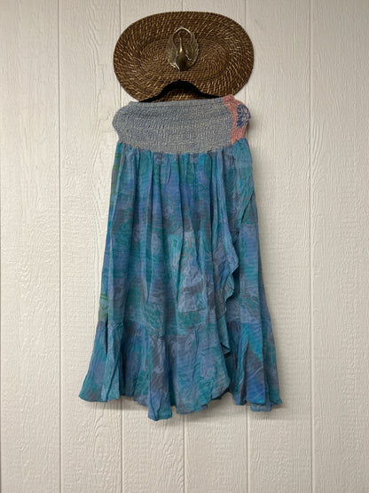 Crepe Sari Inner Peace Wrap Skirt 0626 146