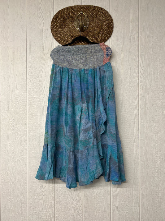 Crepe Sari Inner Peace Wrap Skirt 0626 146