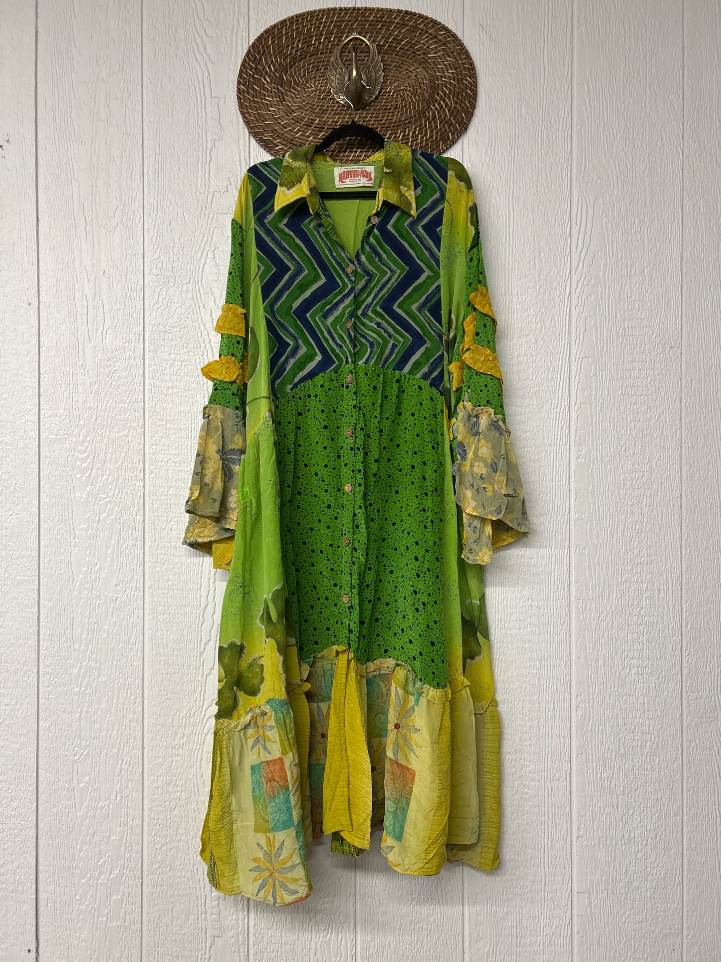 Crepe Sari Rhiannon Duster Dress 0226 088