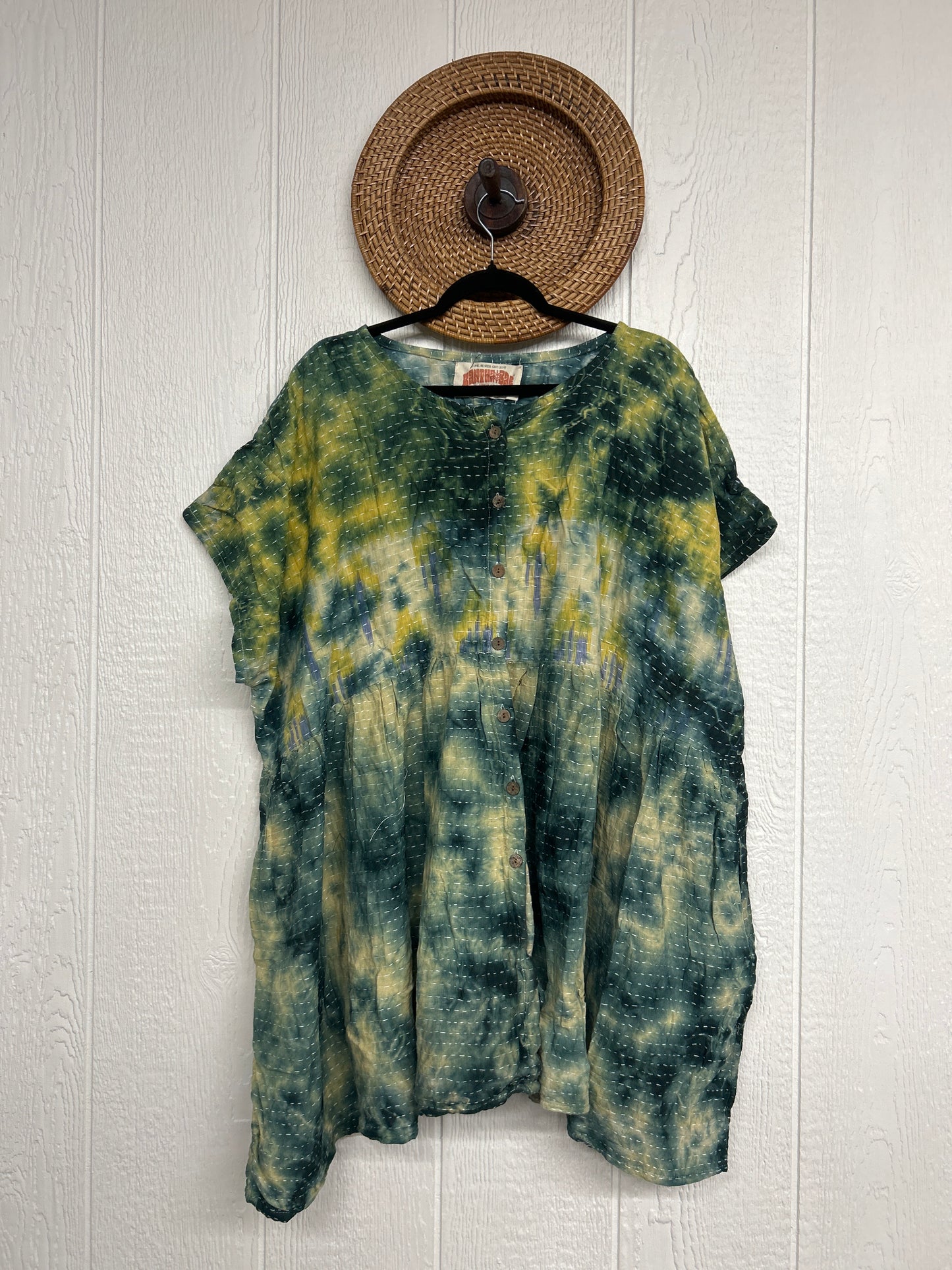 Pareo Kantha Daydreamer Button Down Mini  0526 025