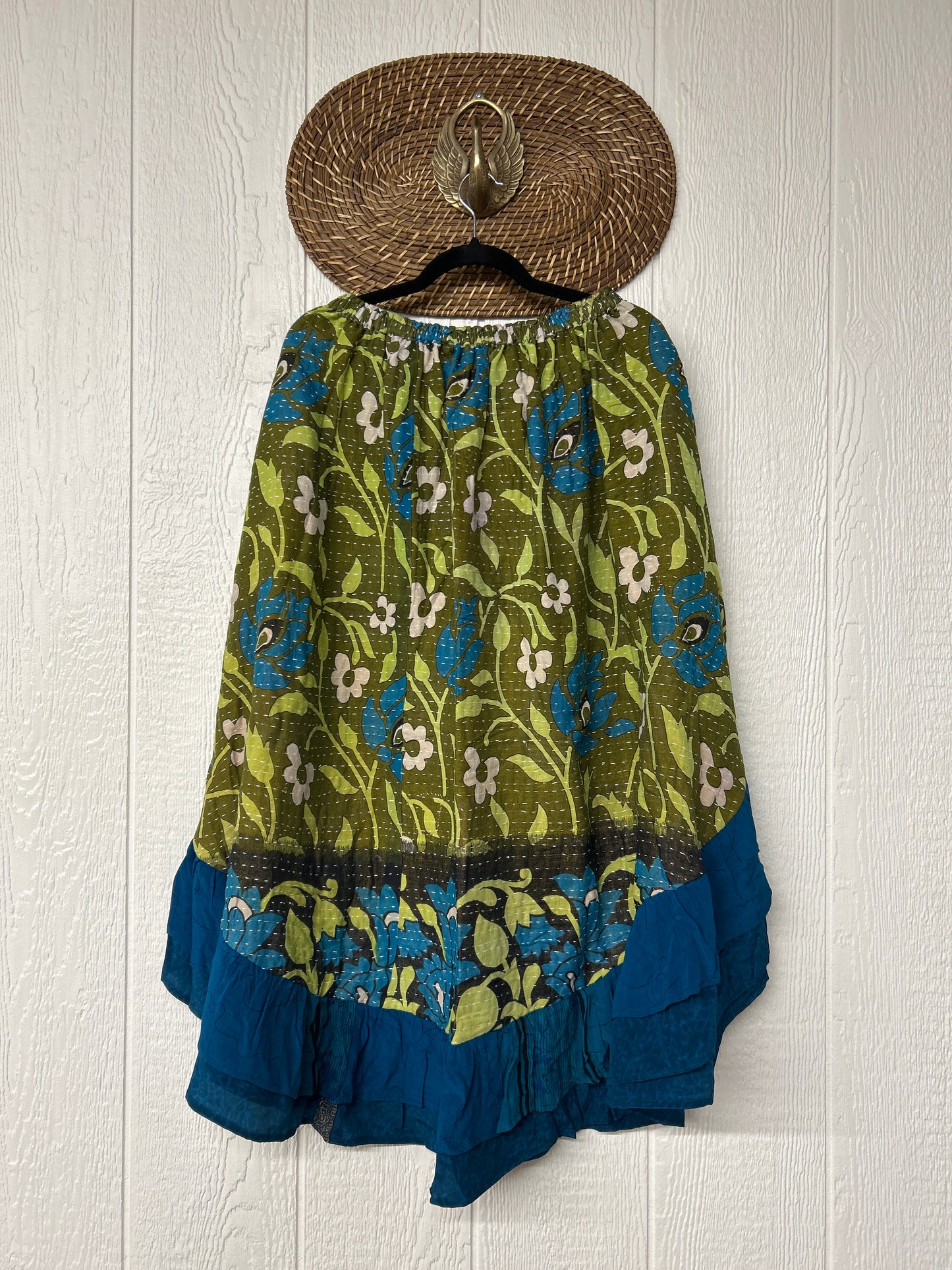 Pareo Kantha Wild Rose Skirt 0426 177