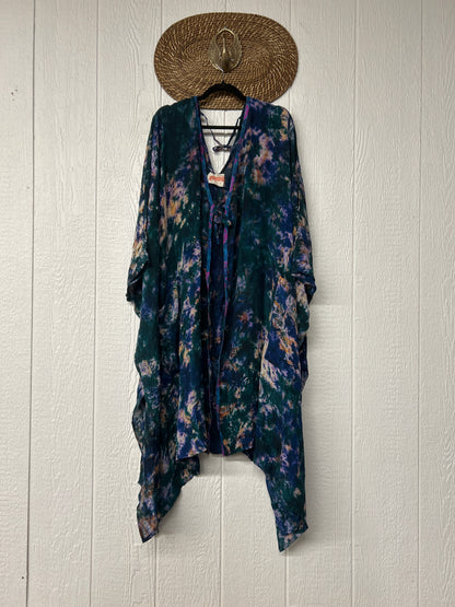 Crepe Sari Orchid Kimono 0626 125