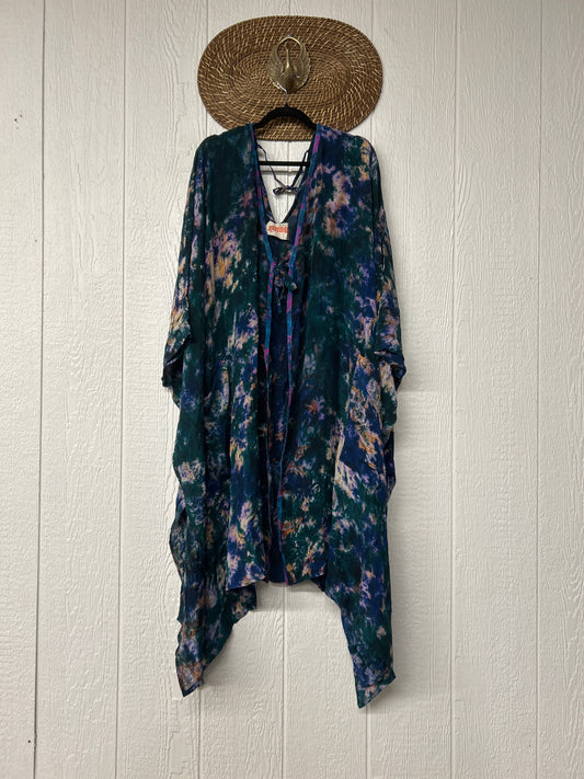Crepe Sari Orchid Kimono 0626 125