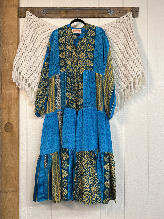 Rasgulla Sari Luminous Maxi Dress 0226 259