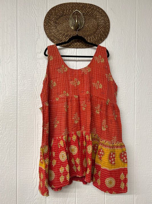 Kantha Meadow Mini Dress 0625 017