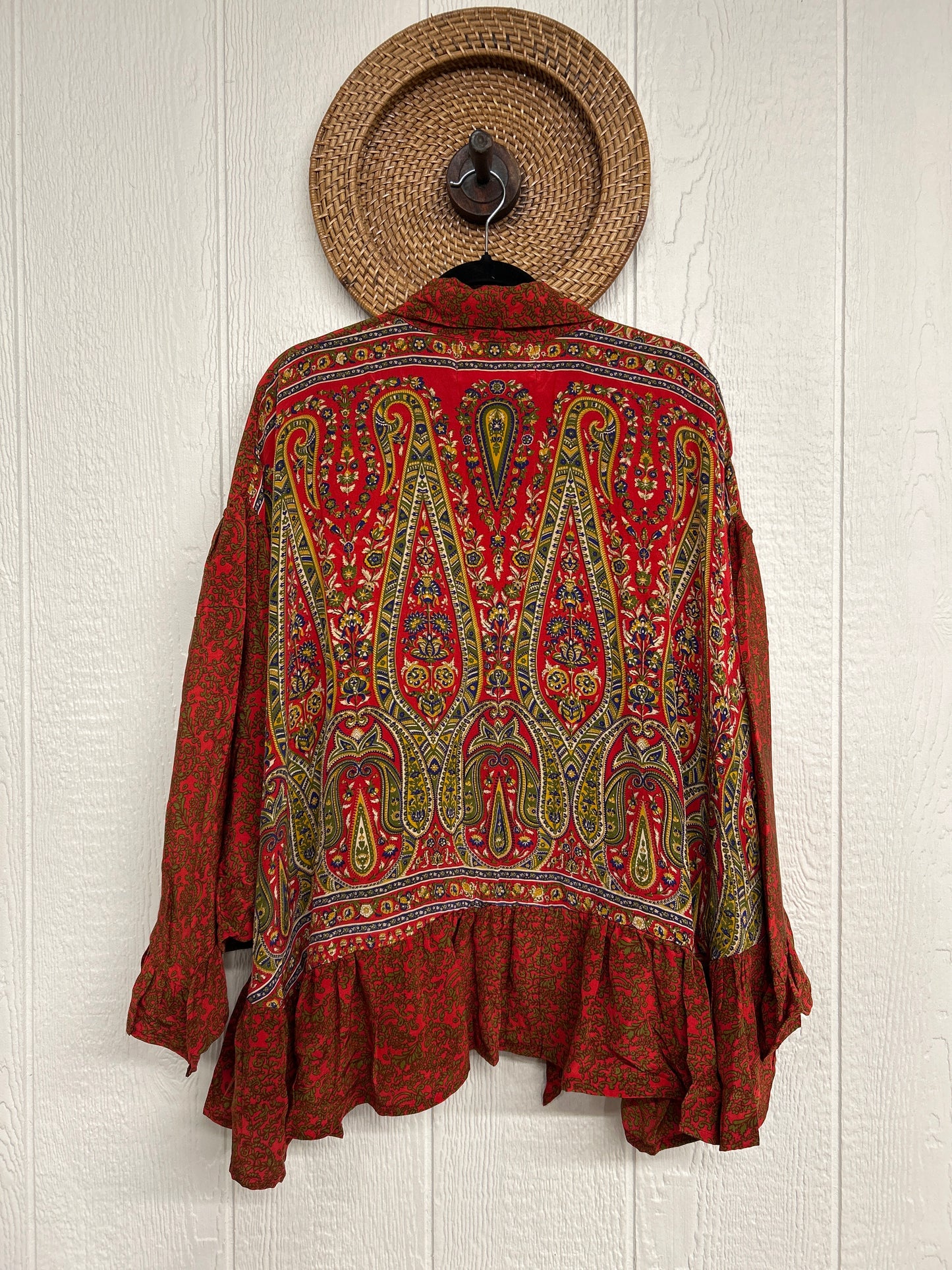 Crepe Sari Wild Rose Top 1225 006