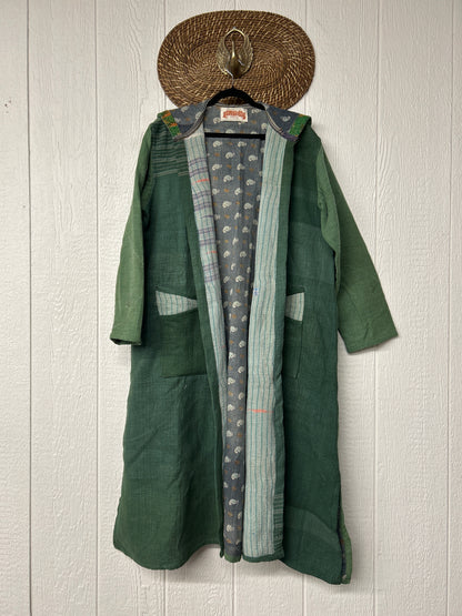 Fine Kantha Rising Sun Coat 1026 005
