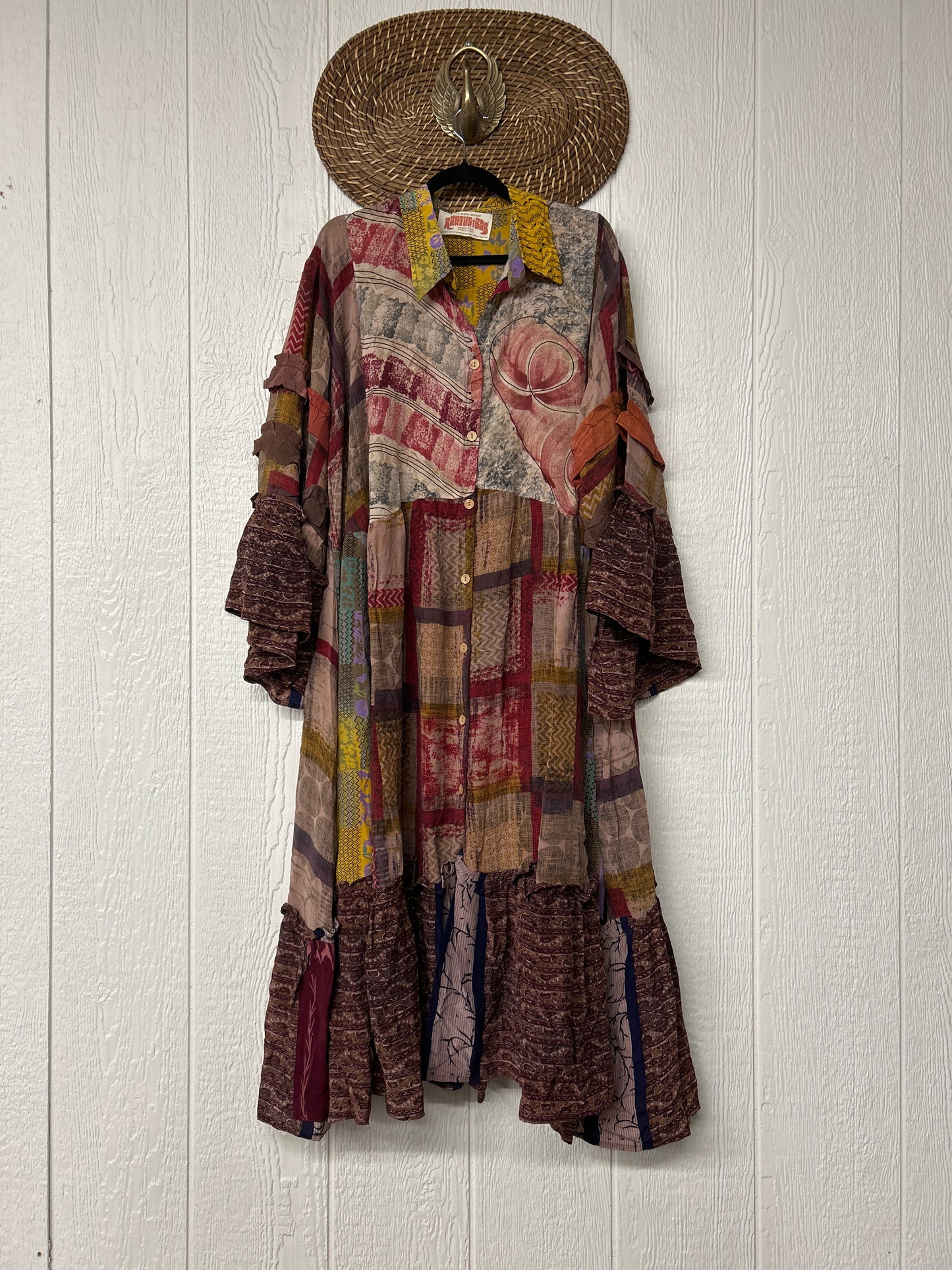 Crepe Sari Rhiannon Duster Dress 0226 111