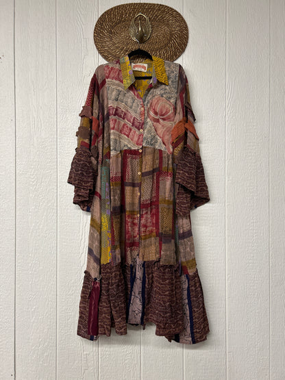 Crepe Sari Rhiannon Duster Dress 0226 111