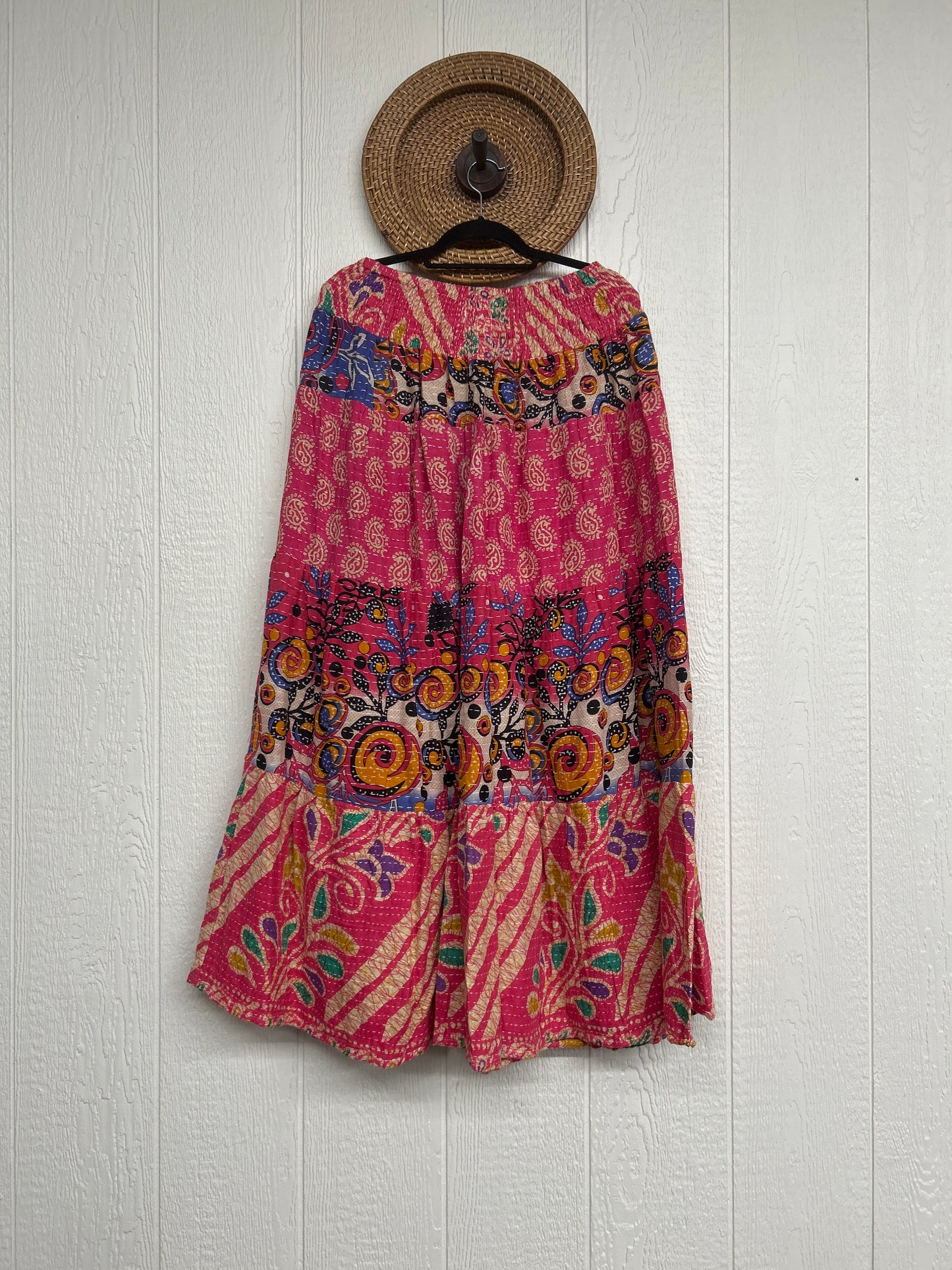 Pareo Kantha Lotus Maxi Skirt 0826 242