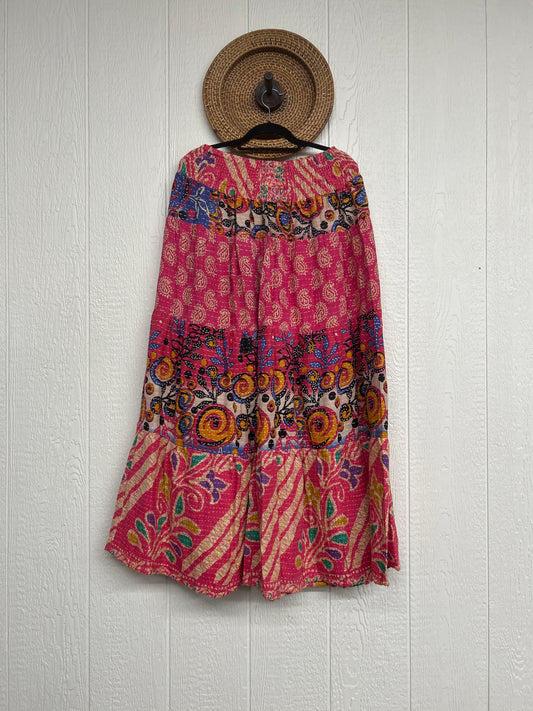 Pareo Kantha Lotus Maxi Skirt 0826 242