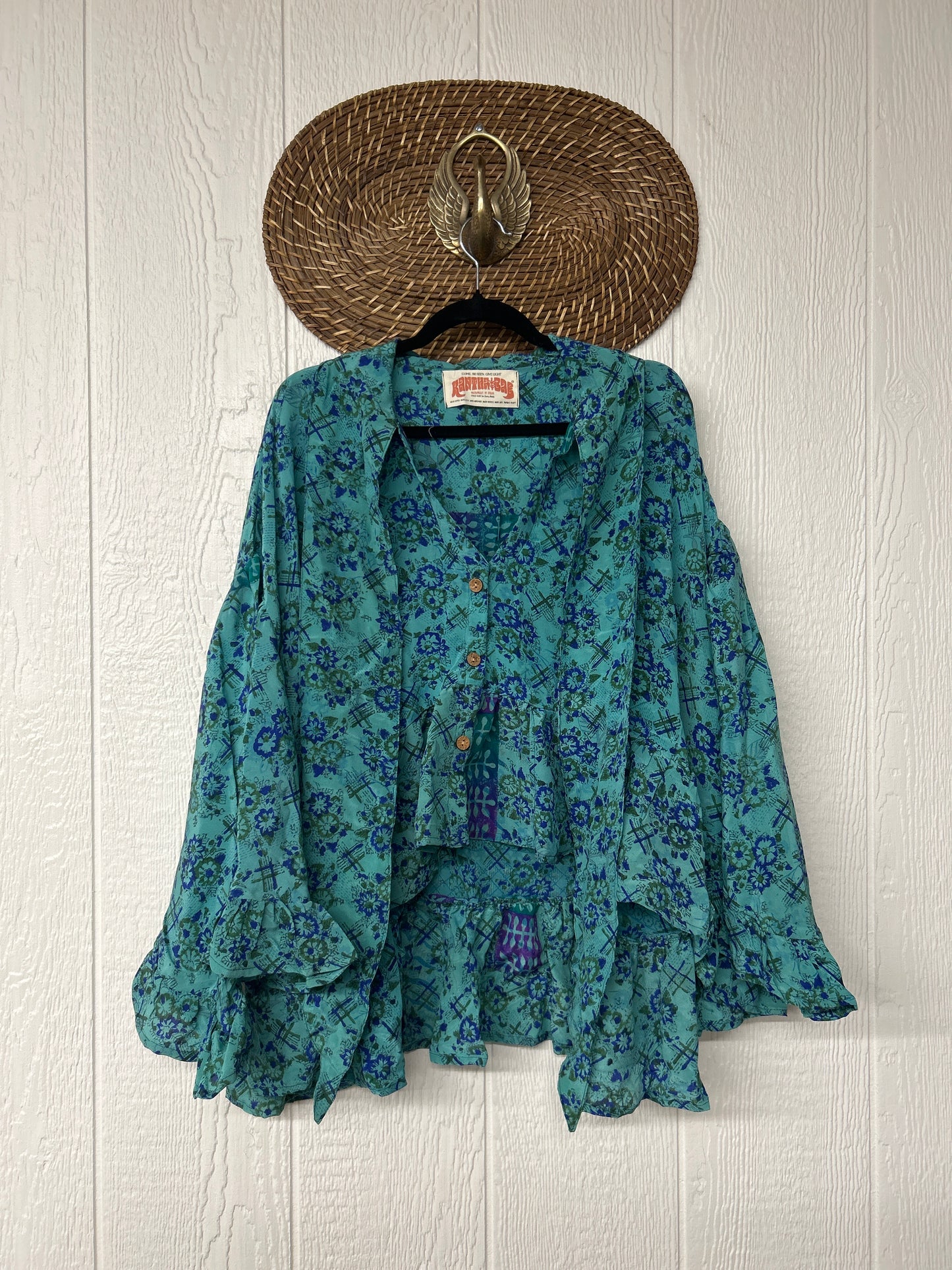 Crepe Sari Wild Rose Top 1225 182