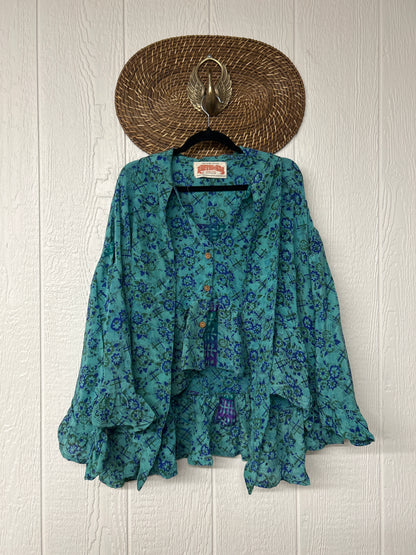 Crepe Sari Wild Rose Top 1225 182